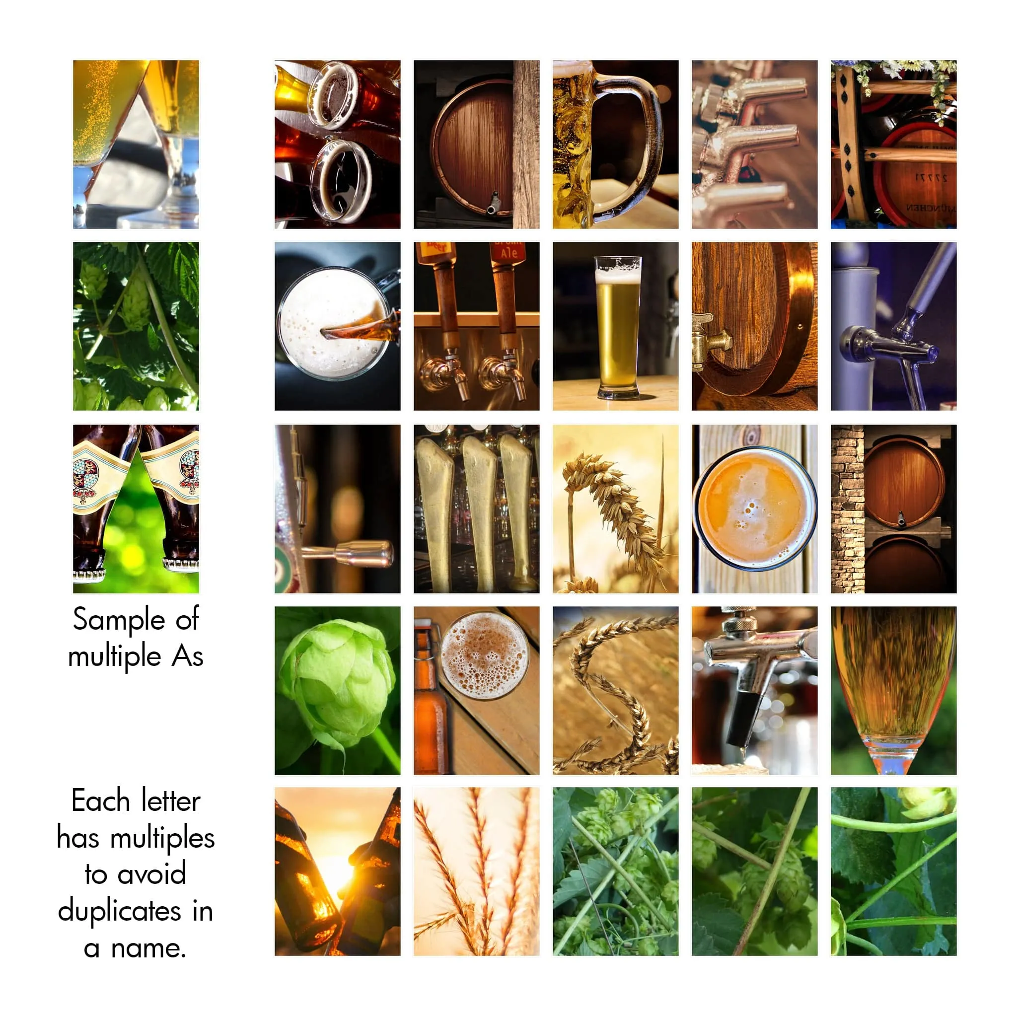 Craft Beer & Brewer Name Art Print