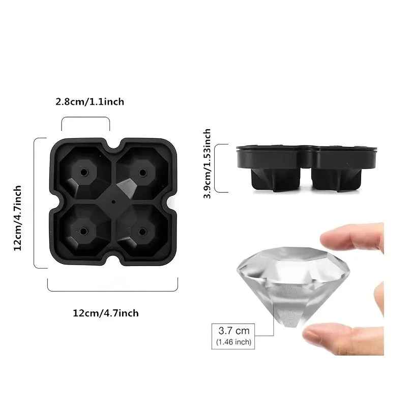 Create Unique Diamond-Shaped Ice Cubes at Home with this DIY Ice Cube Tray Mold!