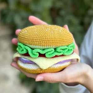 Crochet Burger Coaster Pattern, US standard terms, Skill level beginner Crochet Burger Coaster Pattern, US standard terms, Skill level beginner
