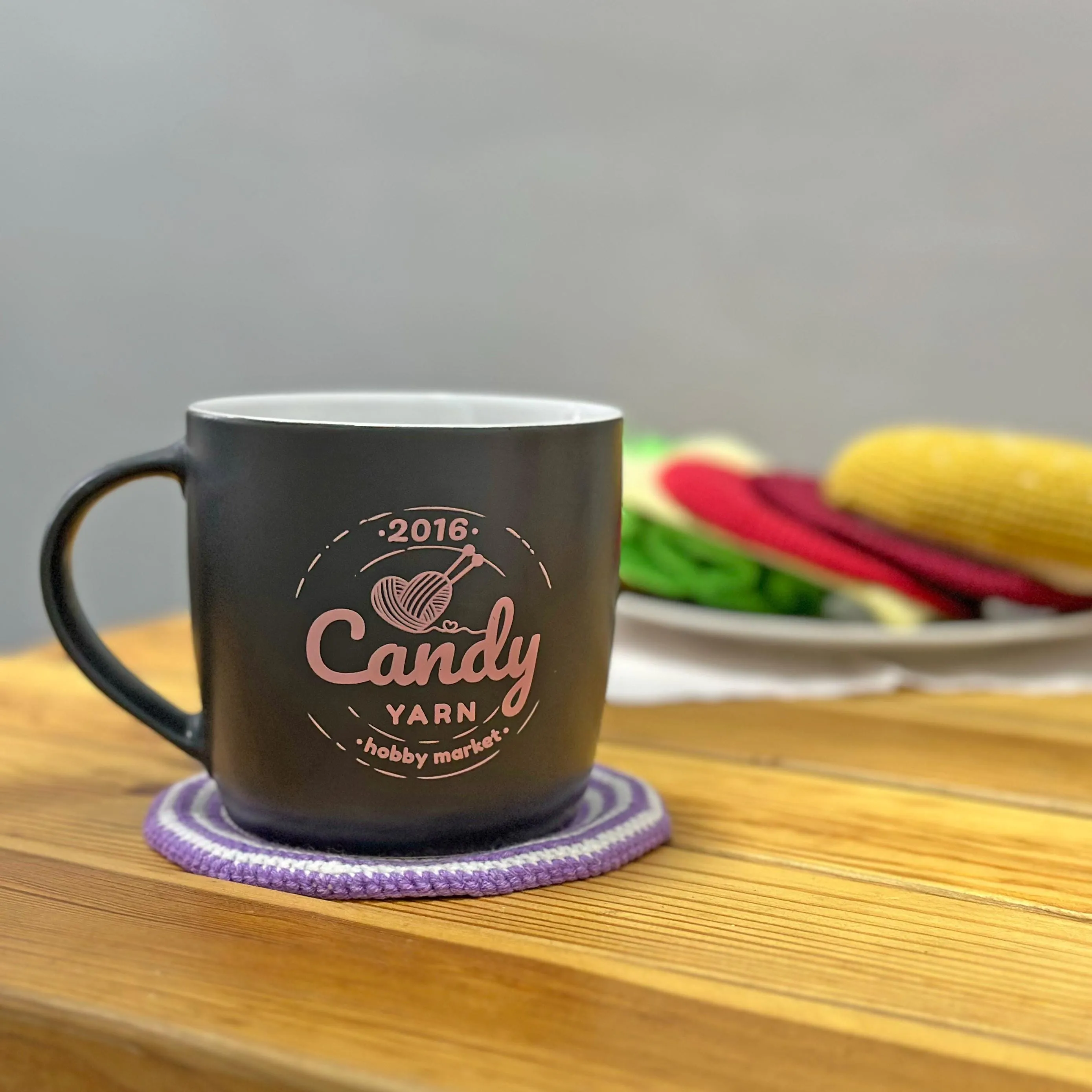 Crochet Burger Coaster Pattern, US standard terms, Skill level beginner