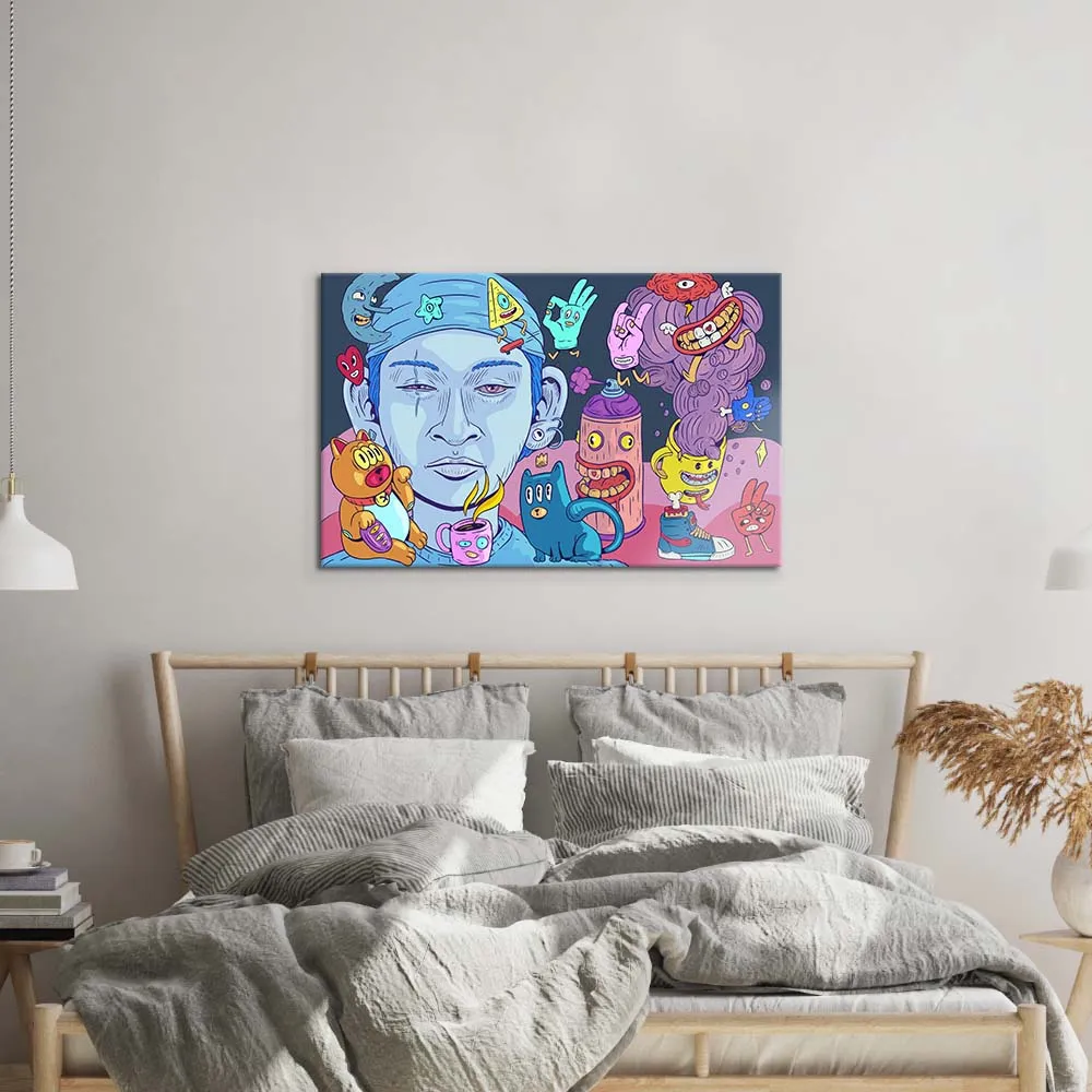 Crypto Buddies Glass Wall Art