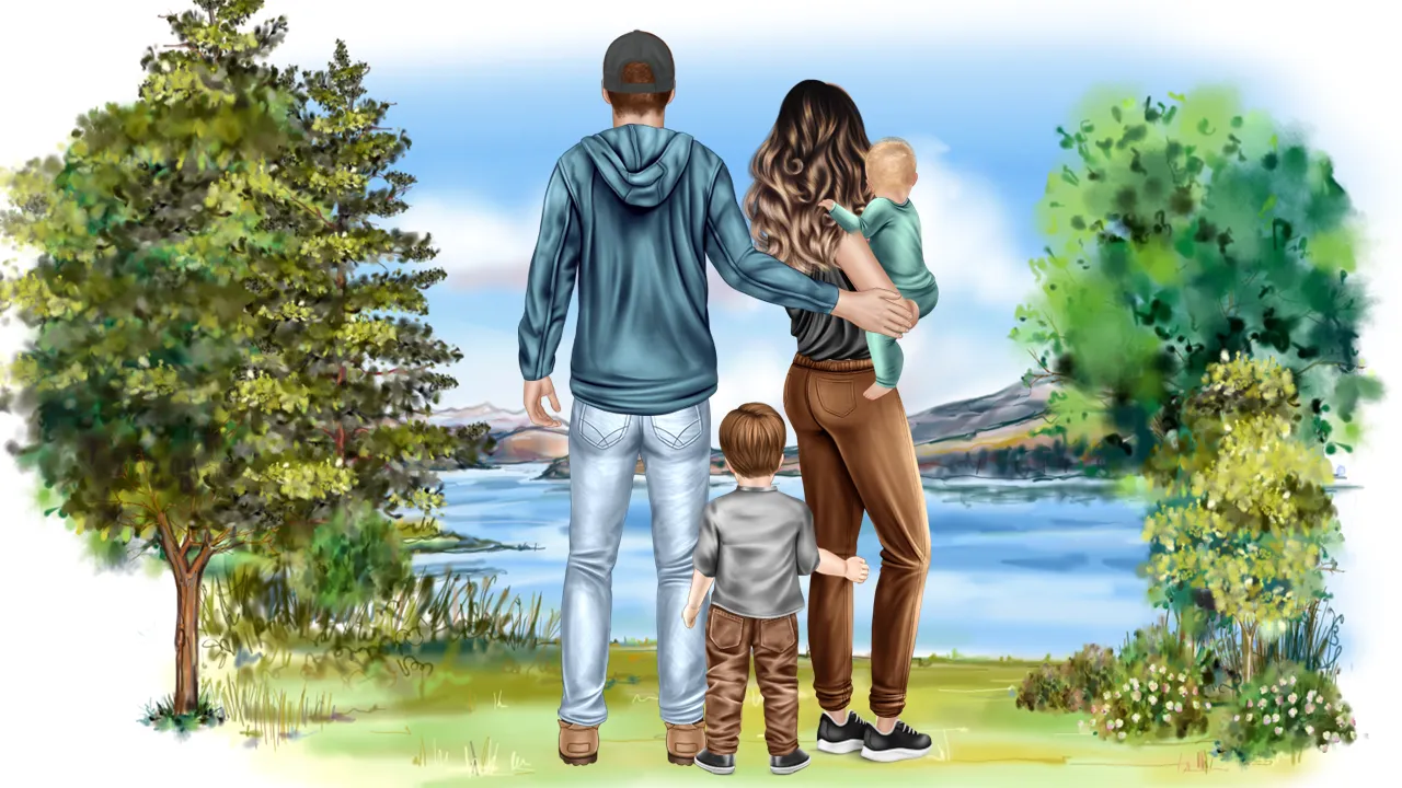 Custom Portrait Digital Illustrations