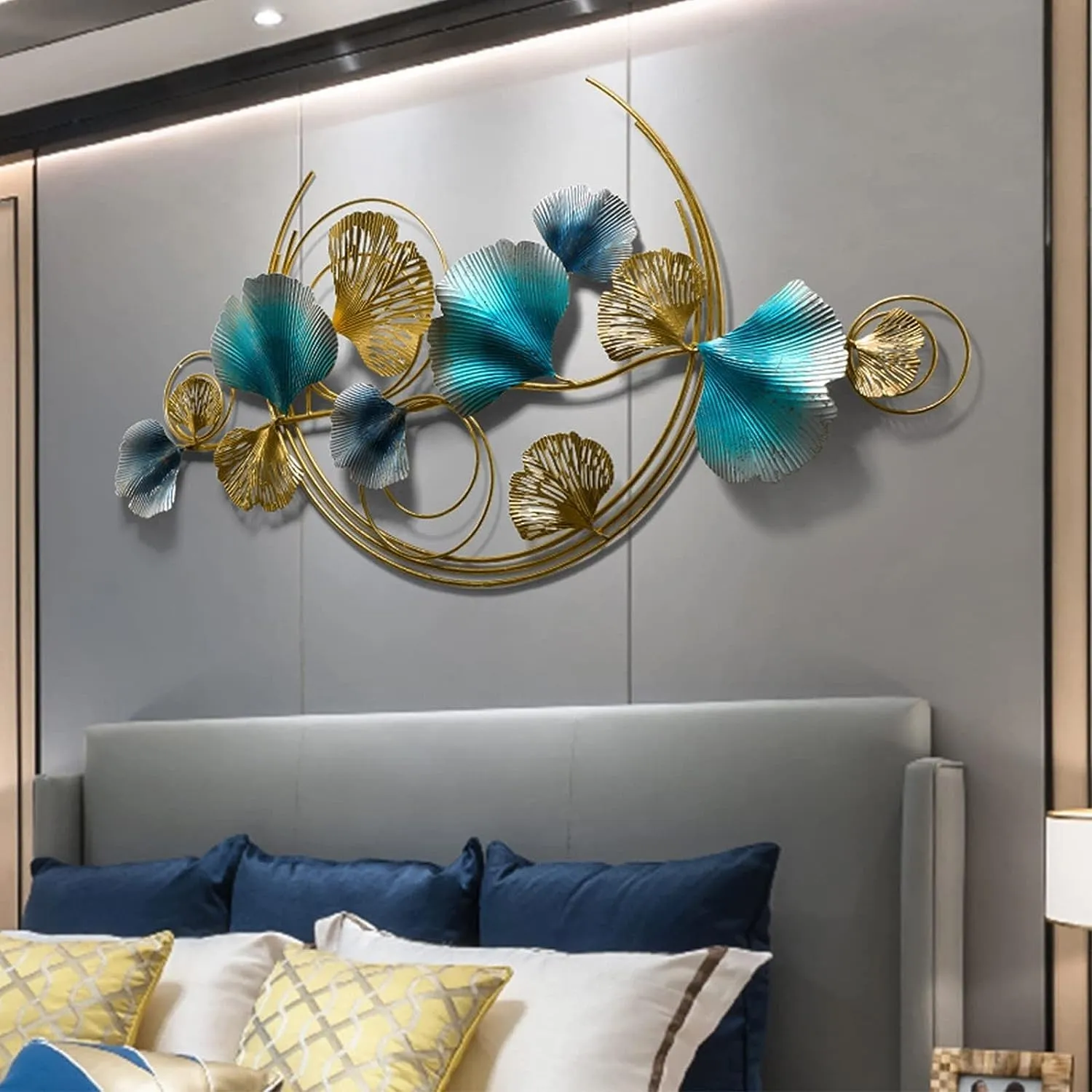 Decor incredible Industrial Chic Handcrafted Metal Wall Decor & Metal Wall Art For Home/Living Room/Bedroom/Hotel - Multicolour [Size 48x2x25Inch]