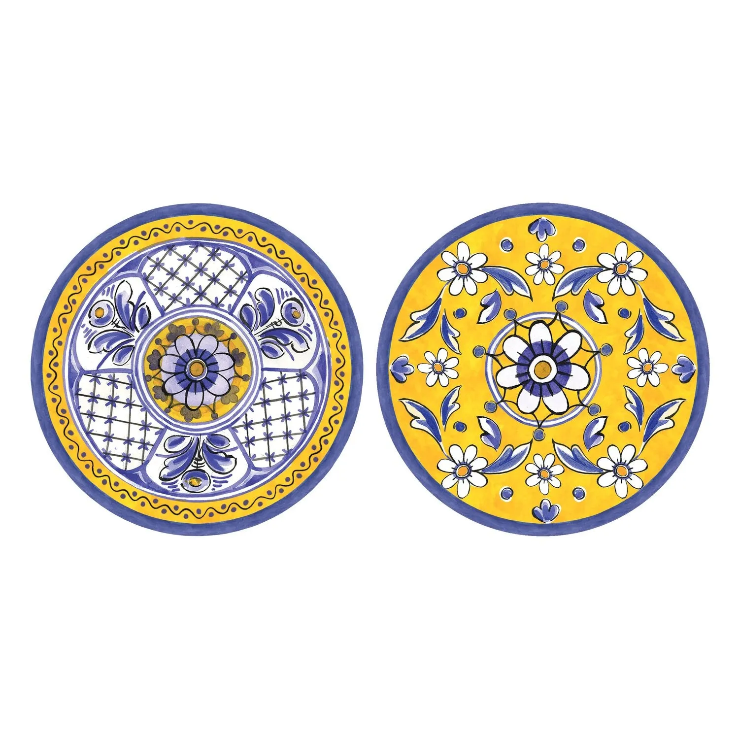 Decorative Printed 4" Coaster - Pack 0f 20 - 2 Styles