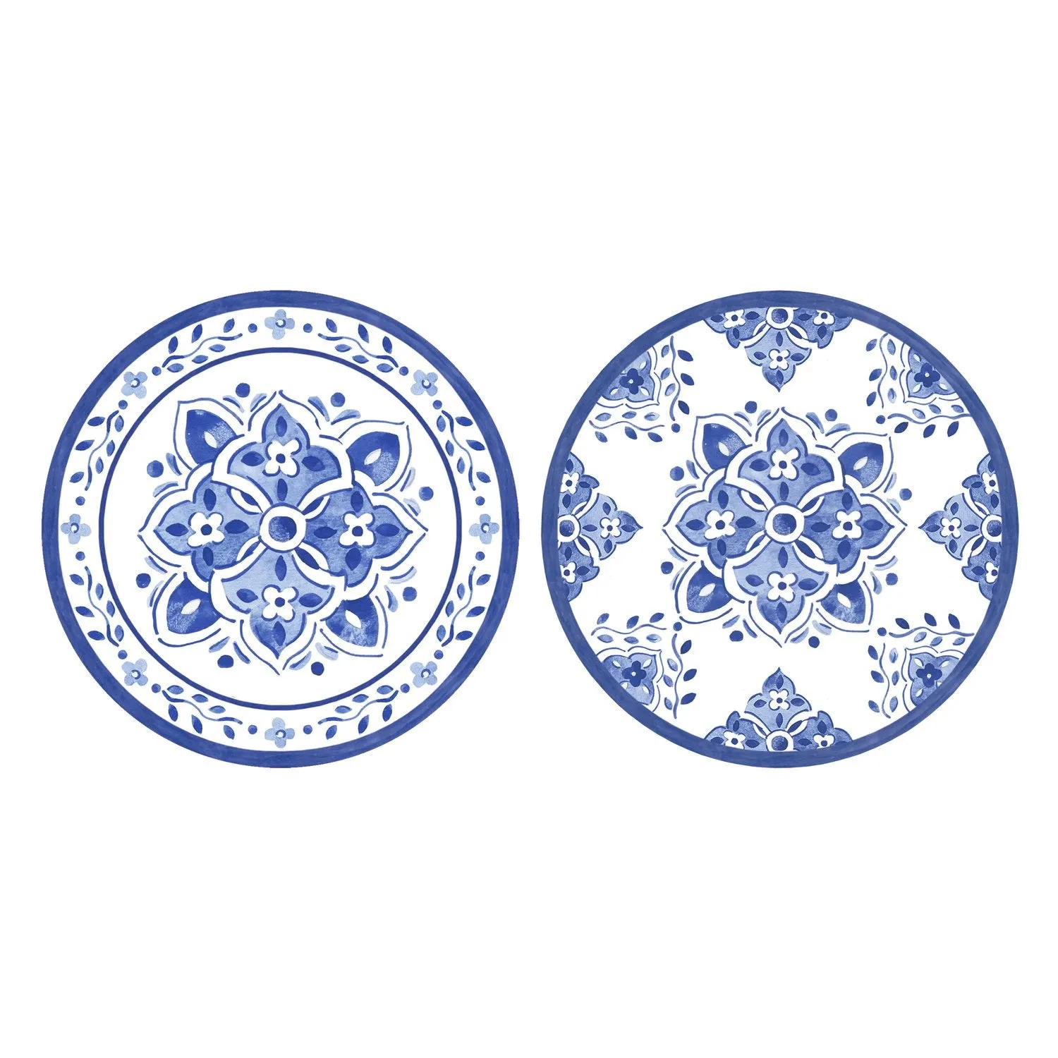 Decorative Printed 4" Coaster - Pack 0f 20 - 2 Styles