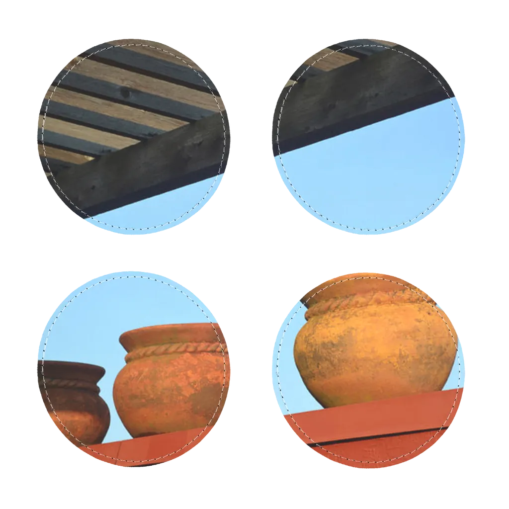 DecorativeVases2 Sublimation Coasters Pack of Four