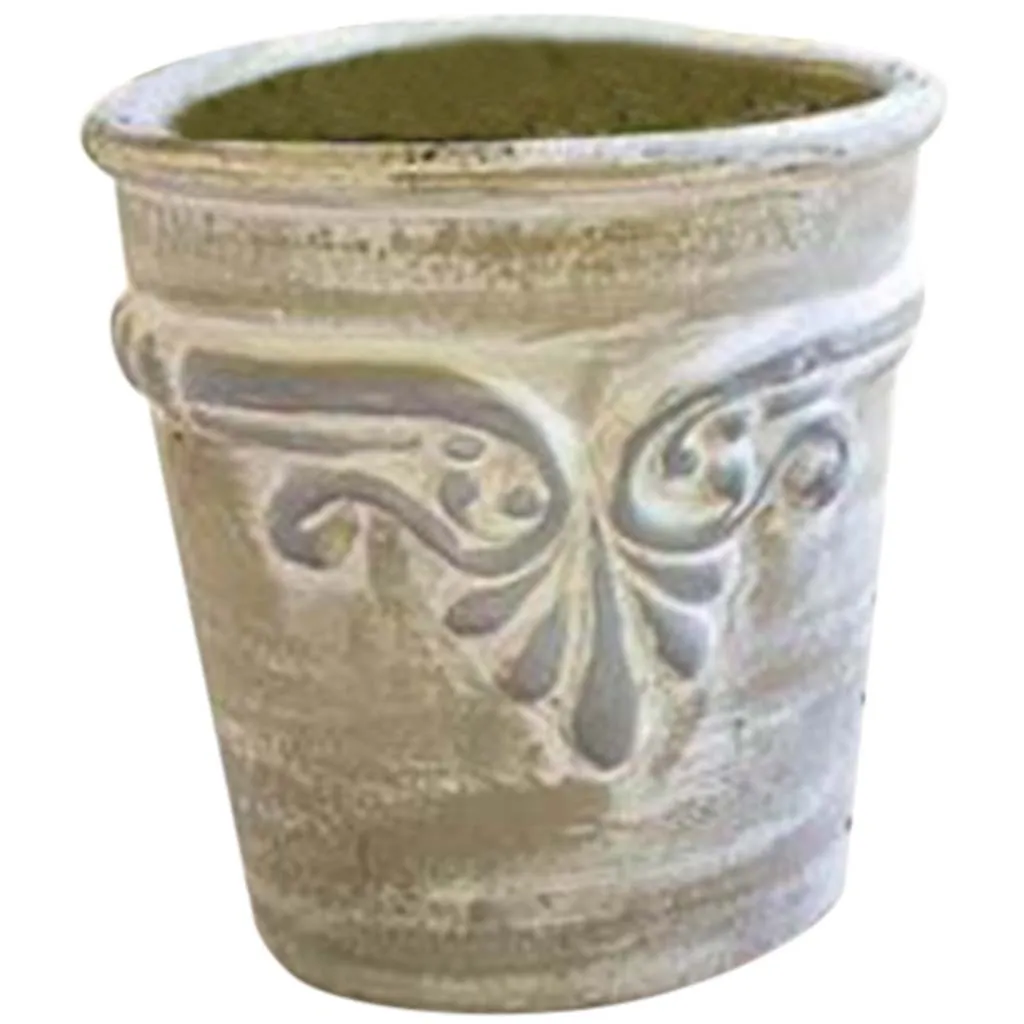 Distessed Scroll Flair Pot Damscus Set of 3