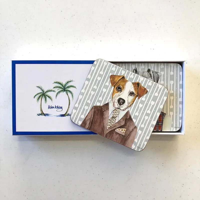 Dogs Dinner Coaster Set/6