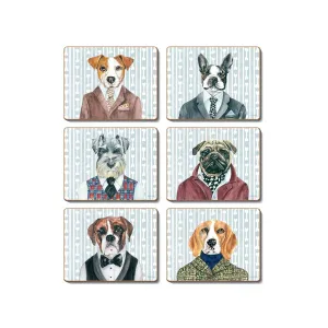 Dogs Dinner Coaster Set/6