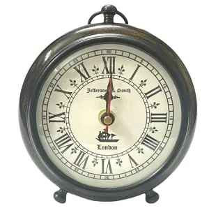 Dynamic Store Wooden Table Top Clock Roman Number Desk Clock Decorative Home,Office,Studio,Living Room,5 Inch Antique Stylish (Brown)