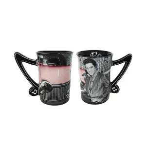 Elvis Mug - Pink Car Music Notes