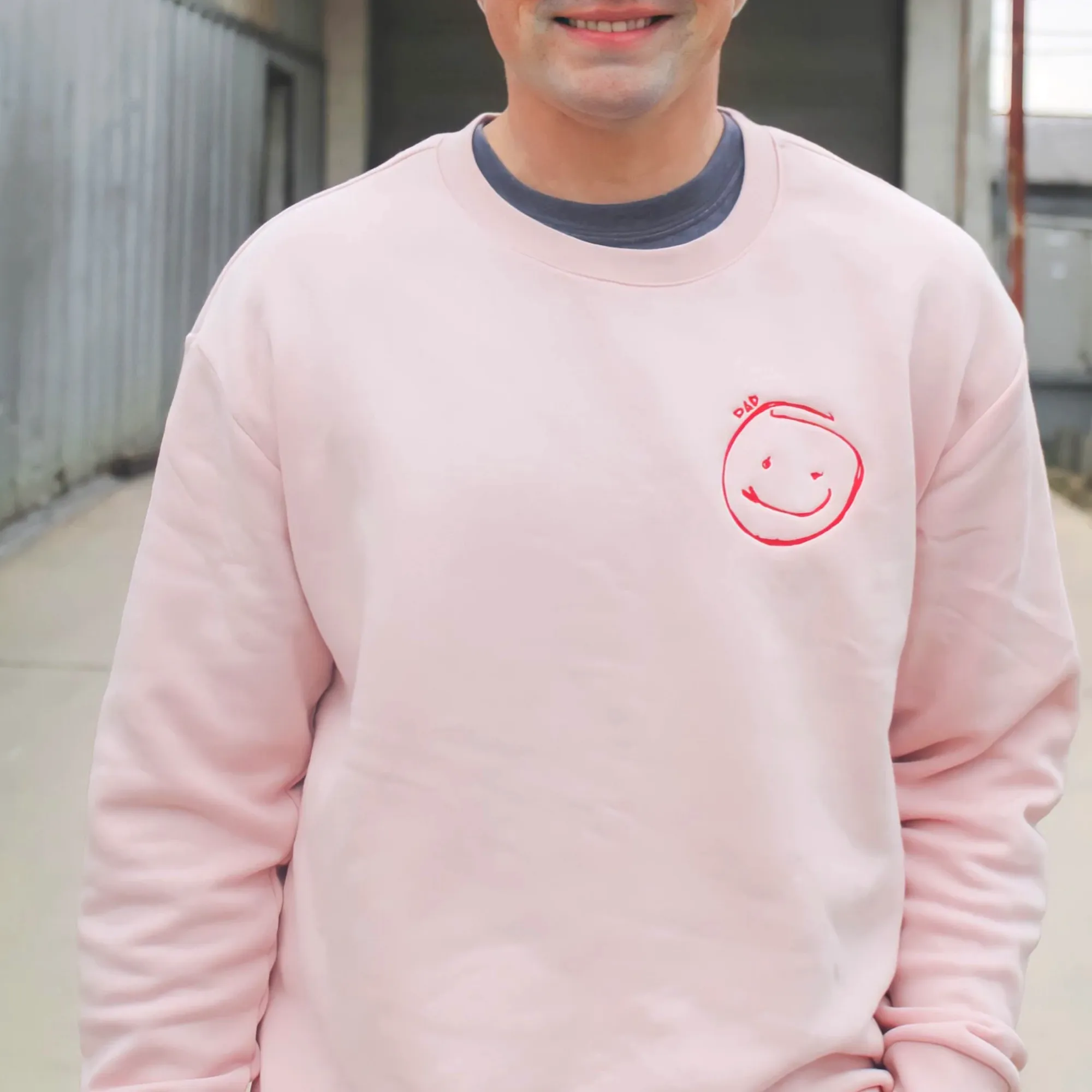 Embroidered gifts for Mom Grandmother, Children's Drawing Art Work Embroidered Sweatshirt, Hoodie
