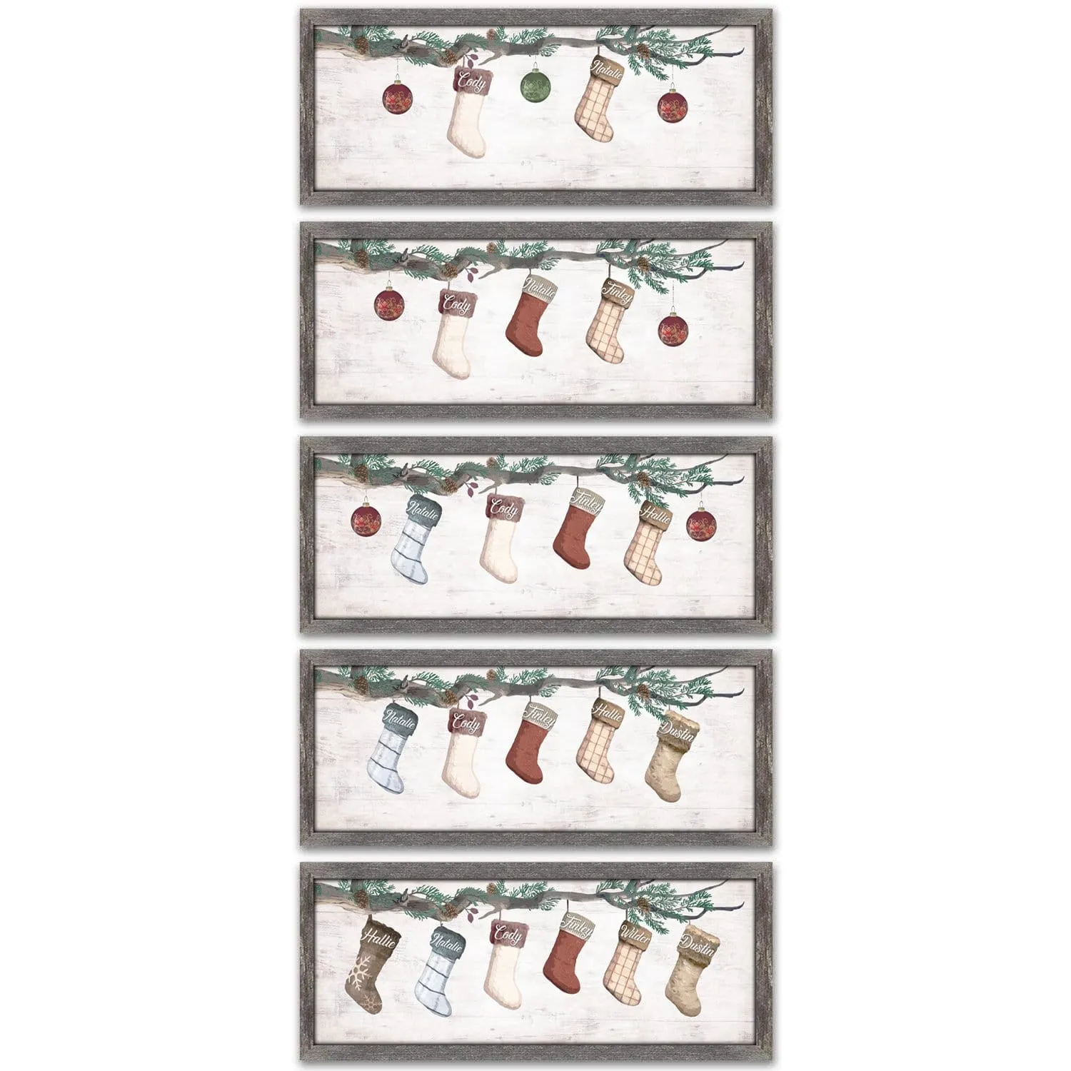 Family Stockings Personalized Art