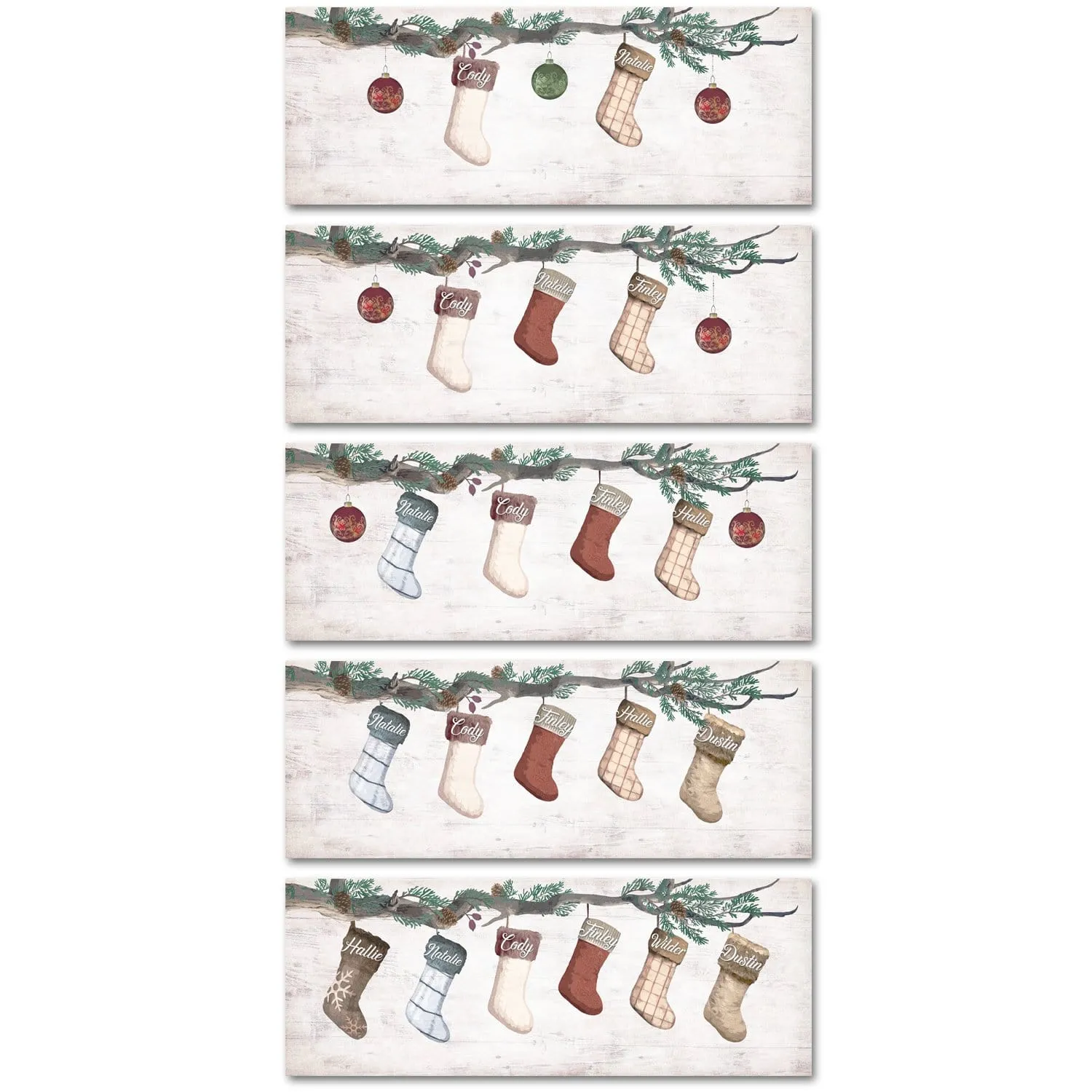 Family Stockings Personalized Art