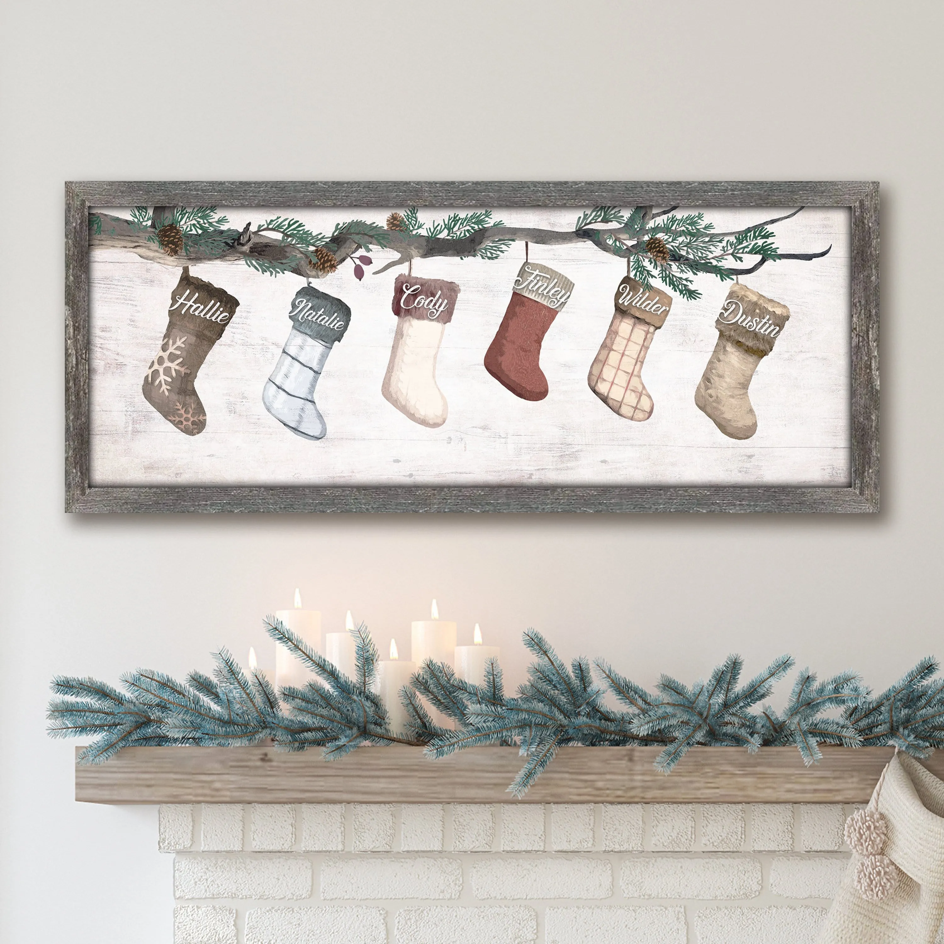 Family Stockings Personalized Art