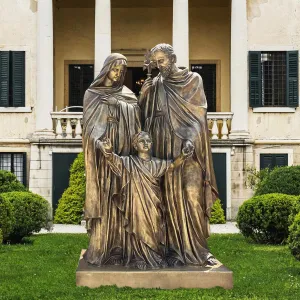 FINEST Custom Size Religious Bronze Holy Family Sculpture On Sale FB-049