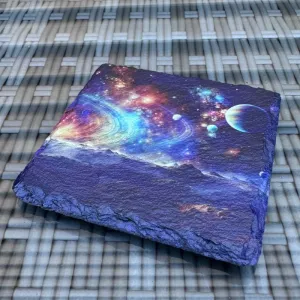 Galaxy Slate Coasters - Planets and Galaxy