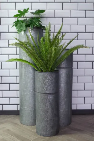 Galvanised Plant Display Stand - Set of 3