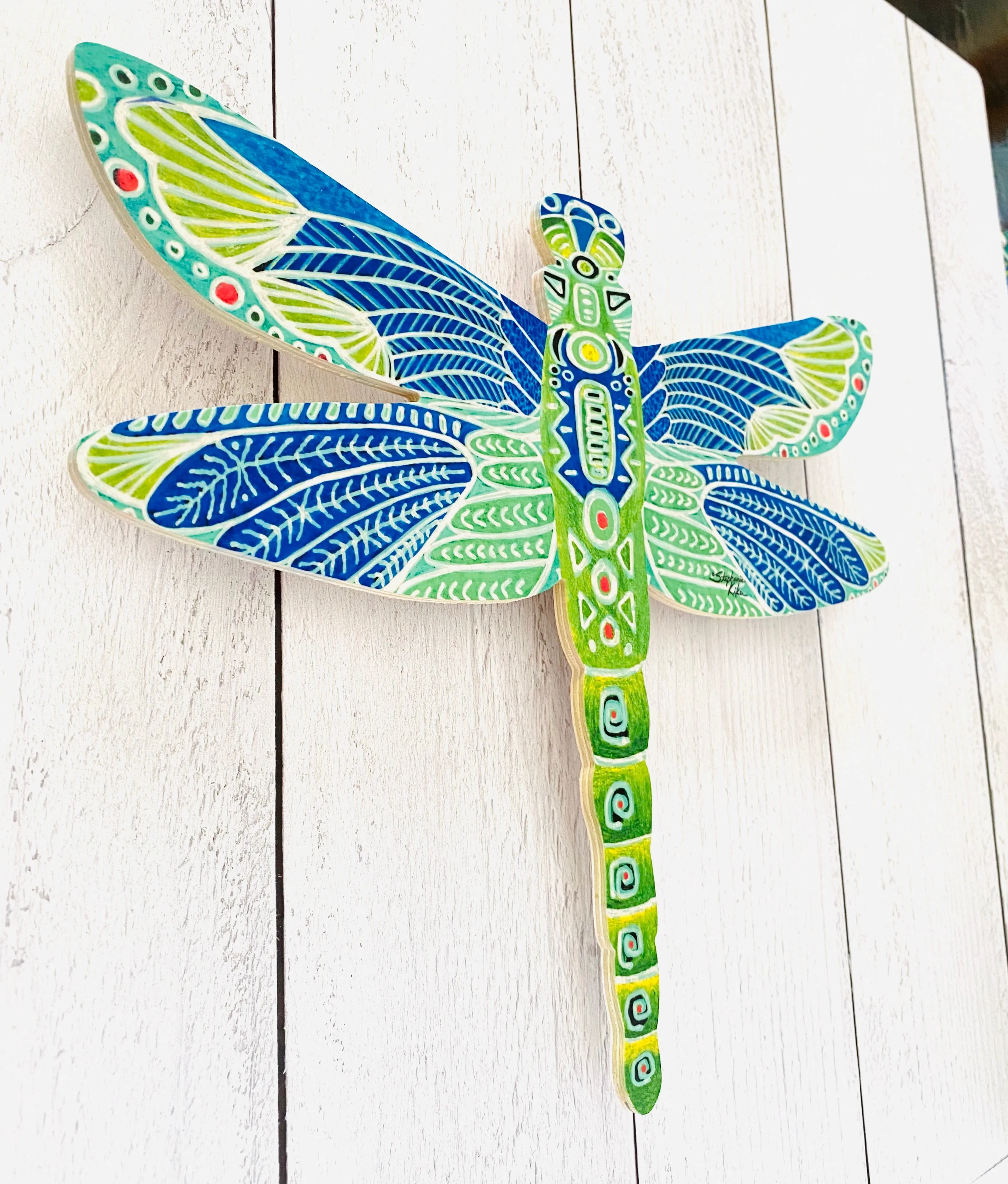 Green Dragonfly - Dragonfly Shape