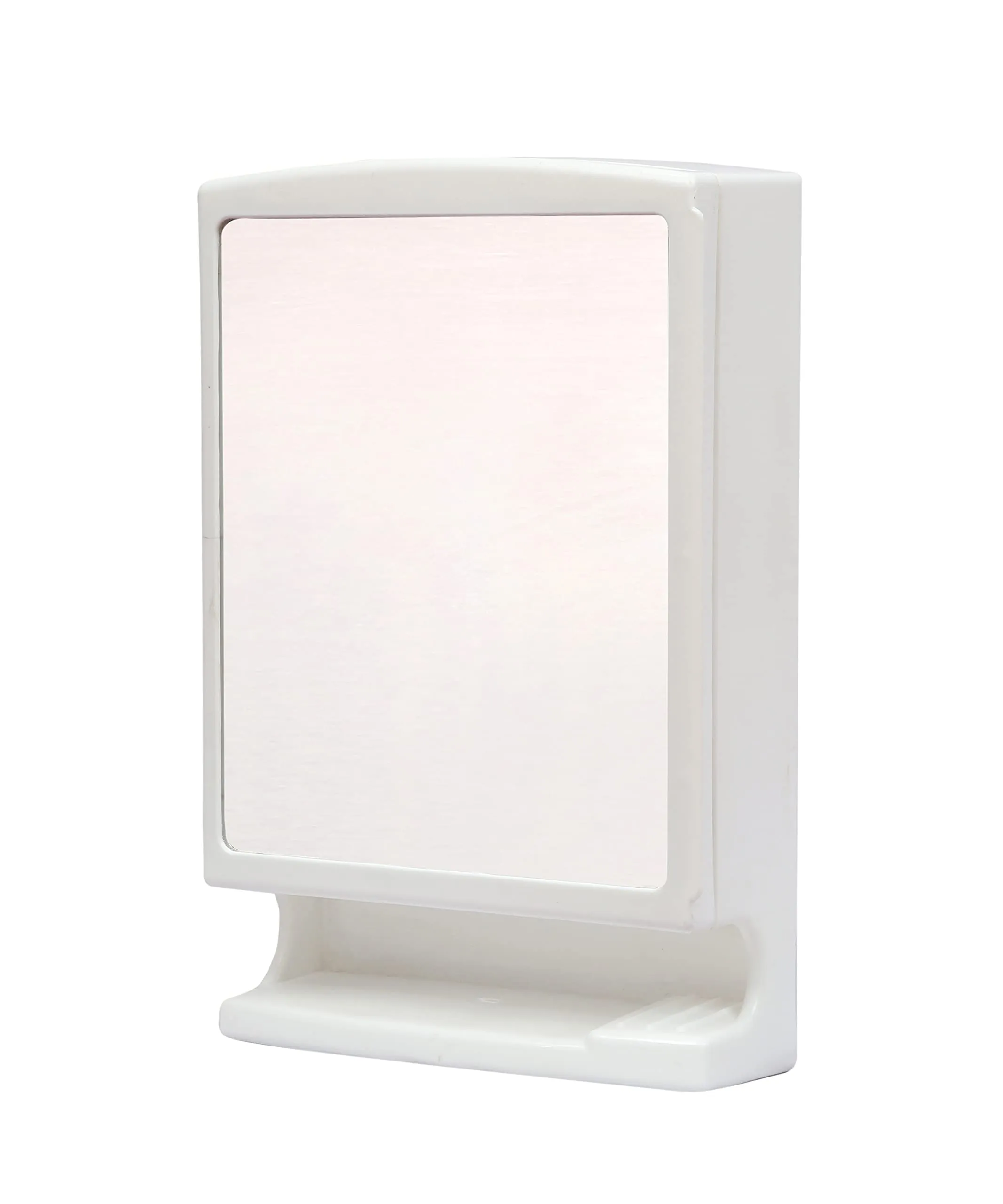 GREENISH PVC Bathroom Mirror Cabinet Heavy Rich Look with Mirror Storage Organizer (21”X13”)– White