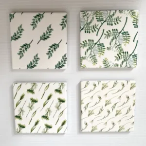 Home Decor - Greenery Coasters
