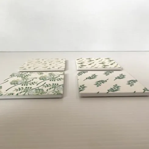 Home Decor - Greenery Coasters