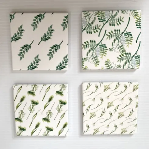 Home Decor - Greenery Coasters