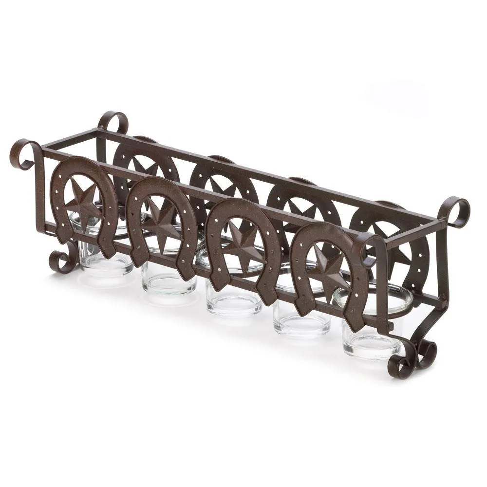 Horseshoe Stars Candle Holder