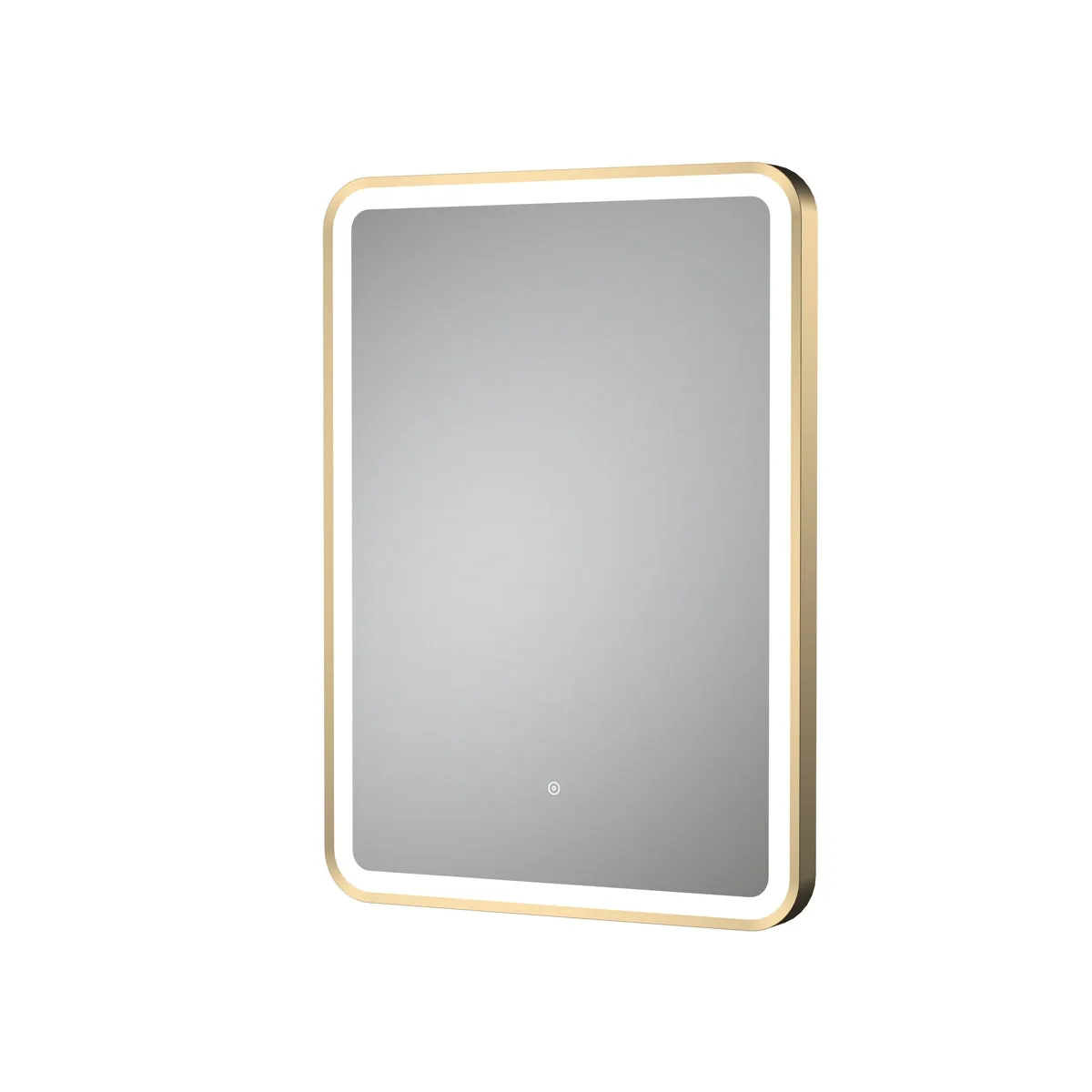 Hudson Reed 700 x 500mm Framed Mirror in Brushed Brass