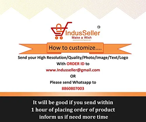 IndusSeller_Magic Mirror Round Pack of 1 with All its Accessory and Customized Photo as per Request