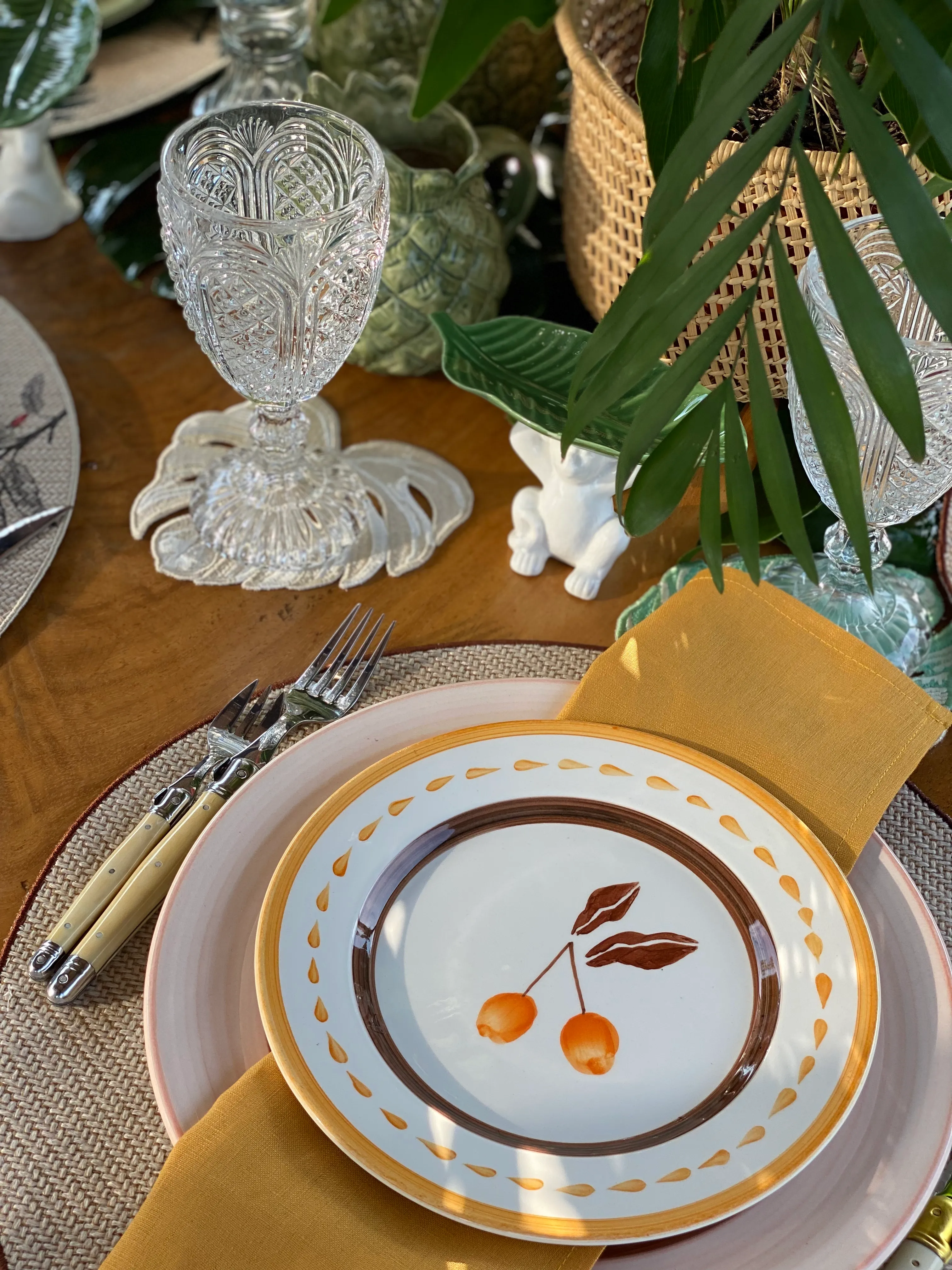 JDD Chontaduro Salad Plate  / Yellow