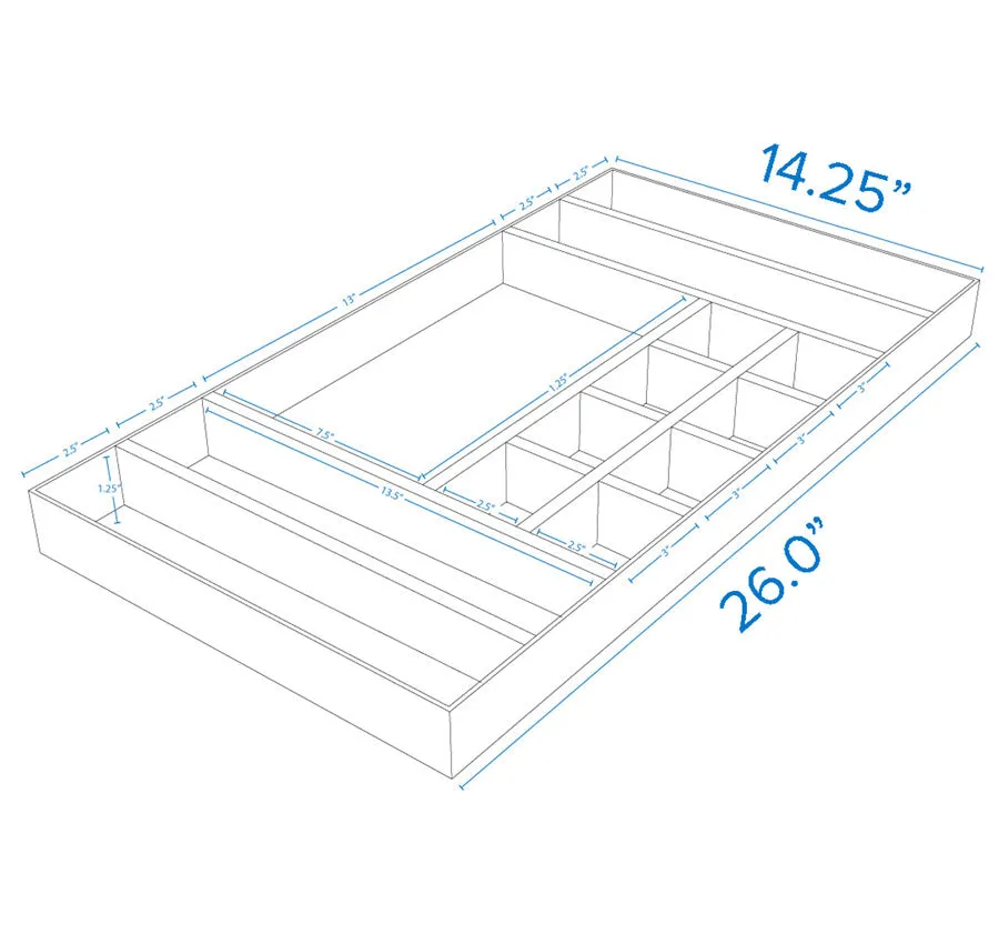 Jewelry Tray Drawer Insert - Big O-Box