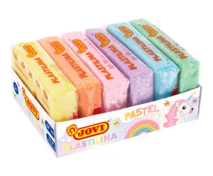 JOVI Plastilina Modelling Clay 6 Color Blister 50g - Pastel Color