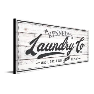 Laundry Company Vintage Personalized Art