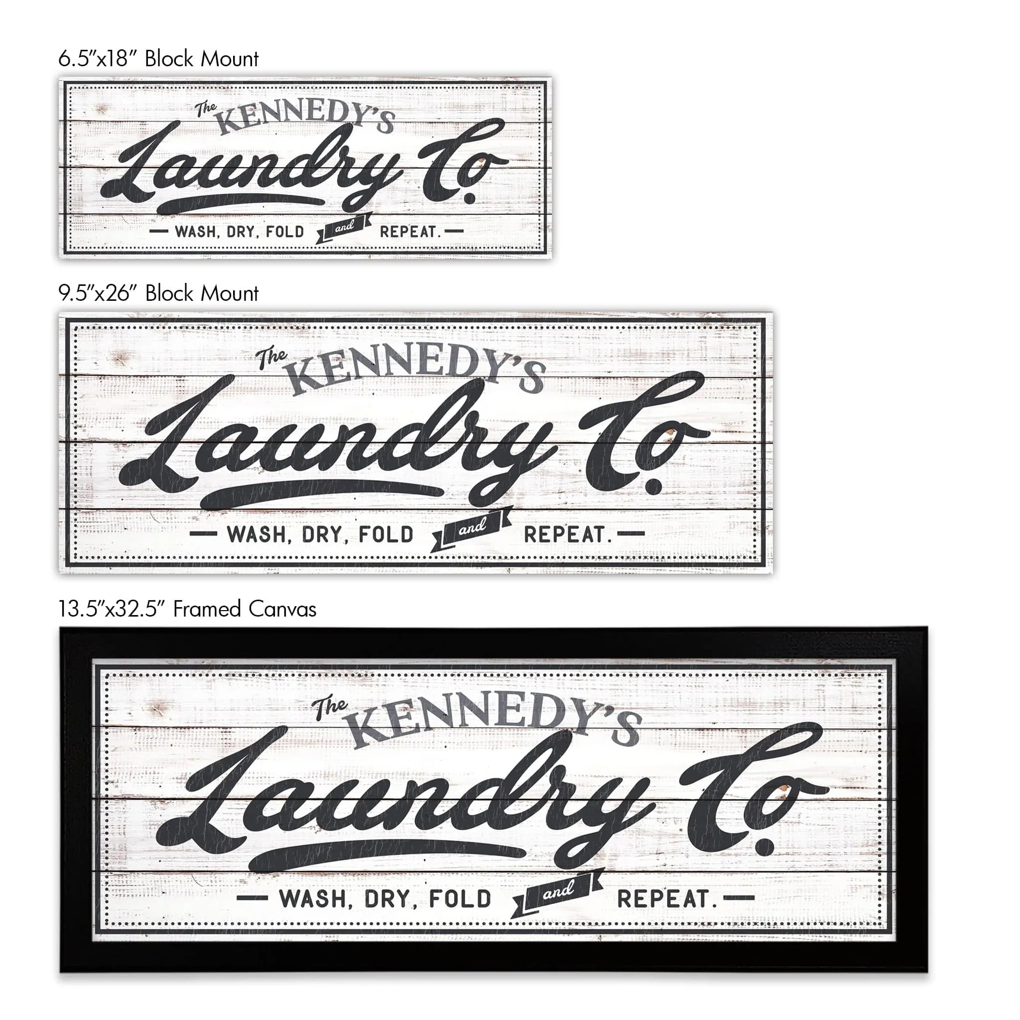 Laundry Company Vintage Personalized Art