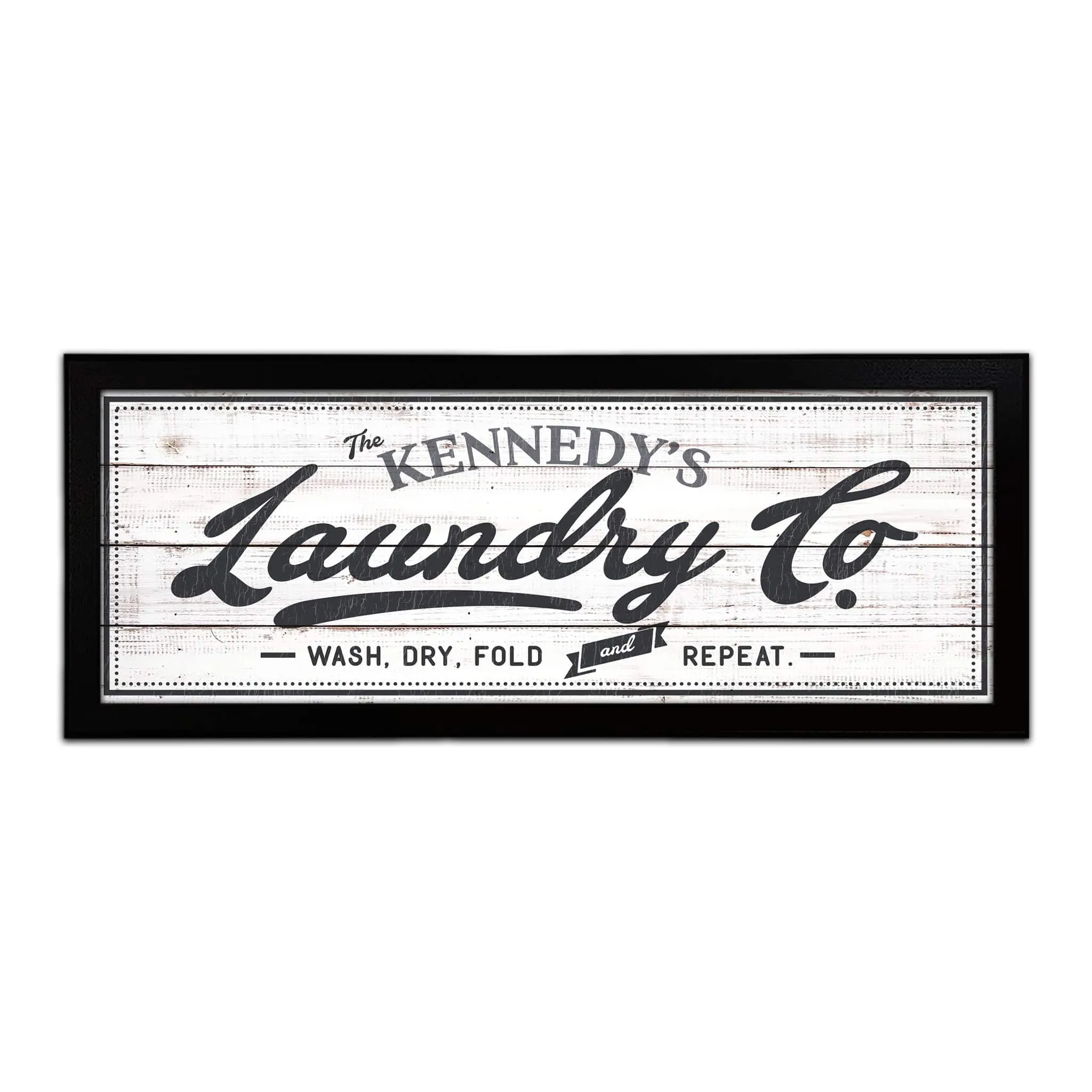 Laundry Company Vintage Personalized Art