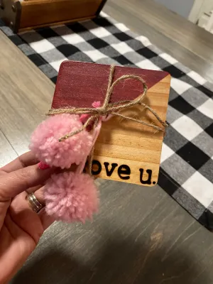 Love U. Coaster Set of 2 or 4