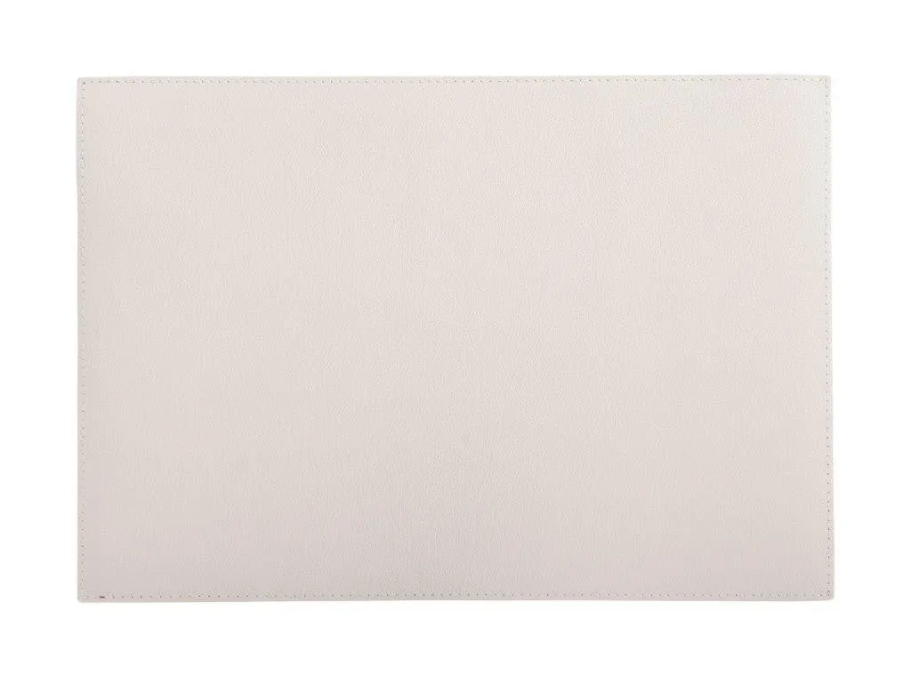 Maxwell & Williams Table Accents Leather Look Cowhide Placemat 43x30cm - Ivory