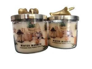 MiSaj Home Décor Two Wick Candle Jar Home Décor|Birthday| Wedding| Gift Set |Eco-Friendly|Pack of 1|Pain Color