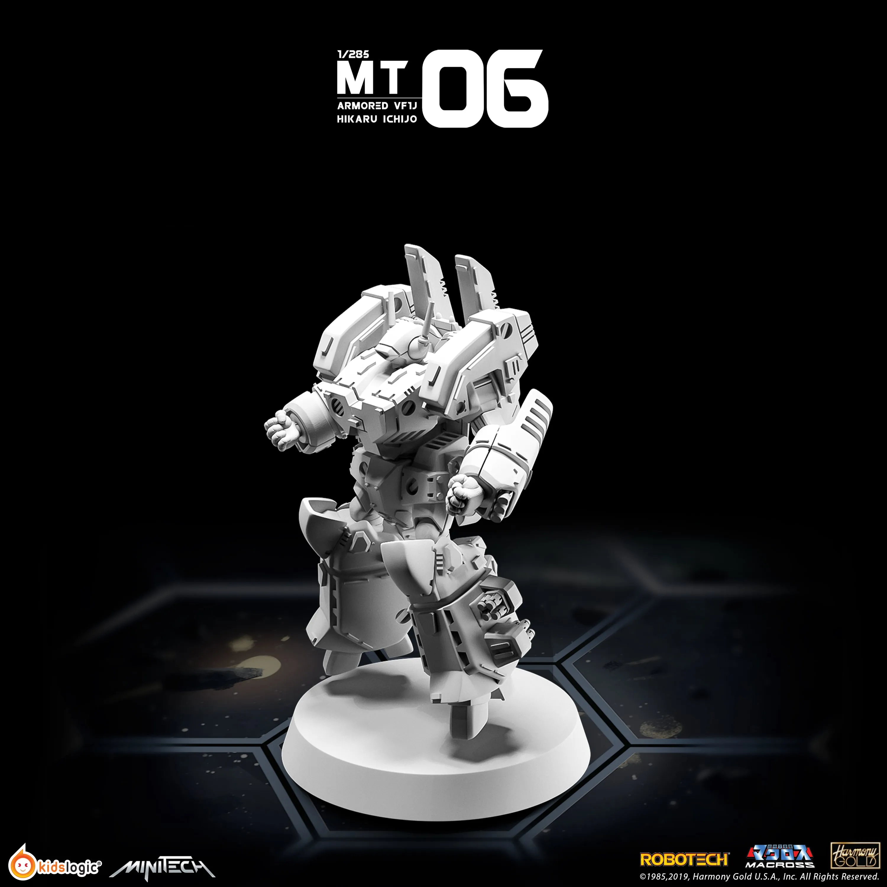 MT06 1/285 Robotech Macross Armored VF-1J Hikaru Ichijo Version.