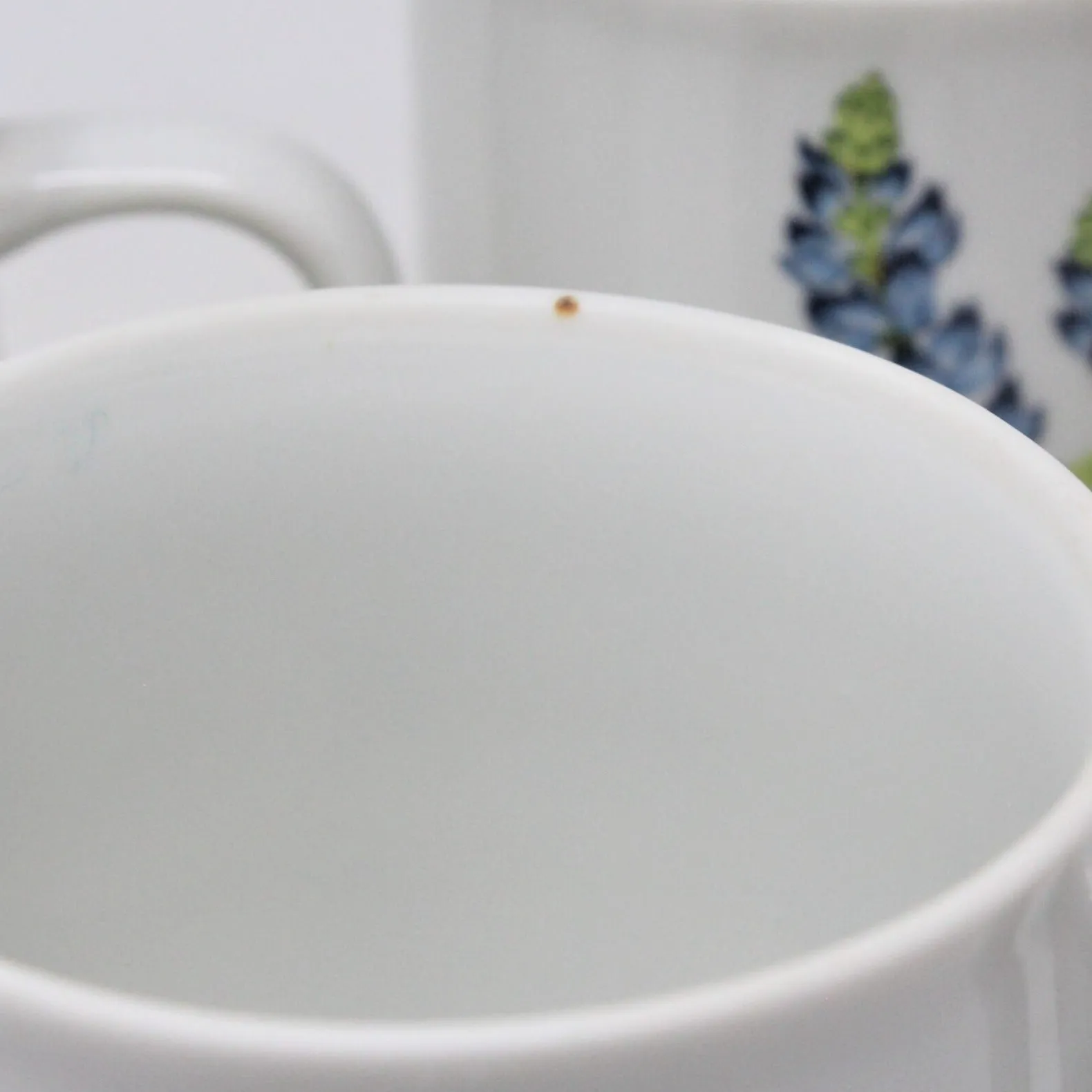 Mugs, House of Prill, Bluebonnet, Pedestal, Set of 5, Vintage