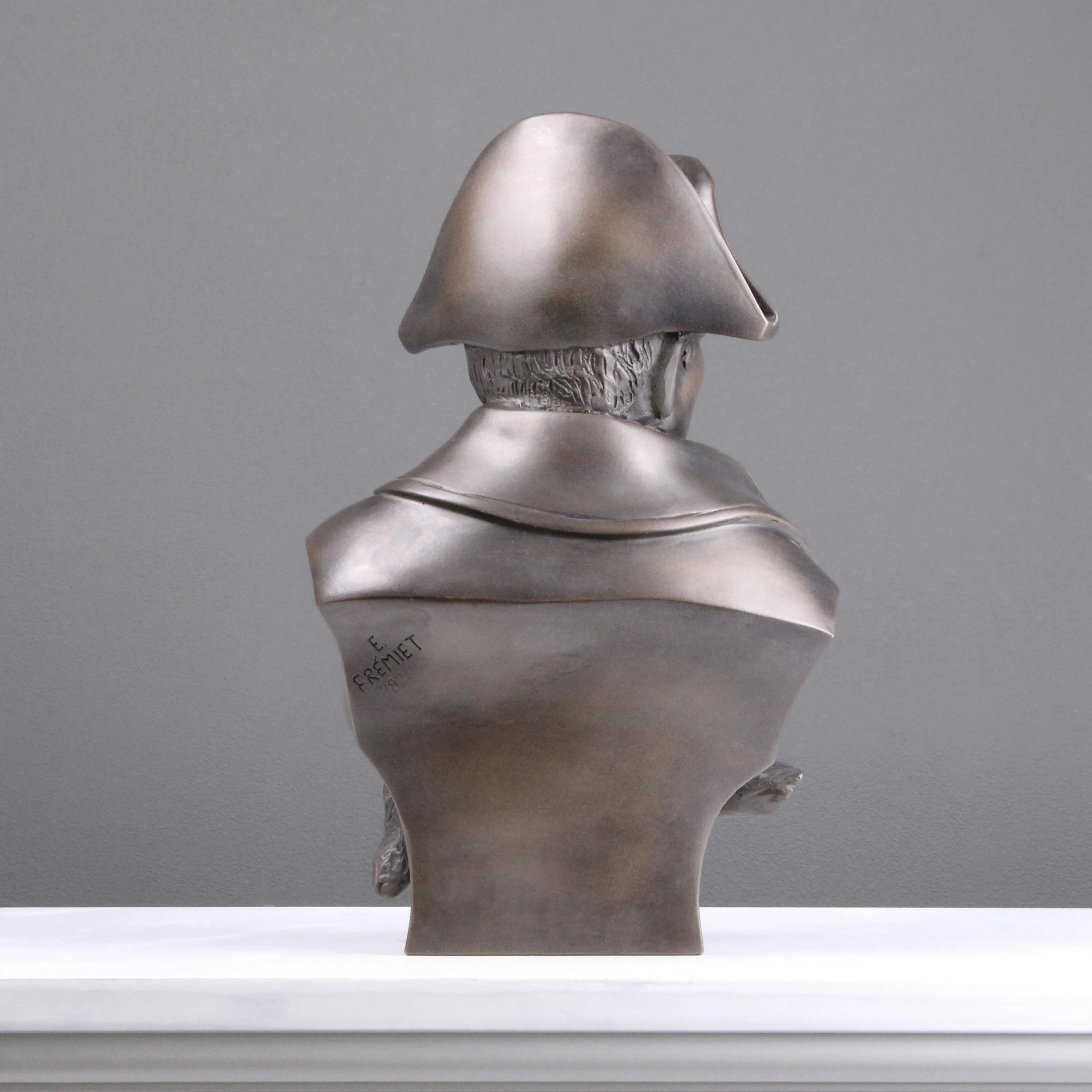 Napoleon with Eagle Bust Sculpture (Bronze)