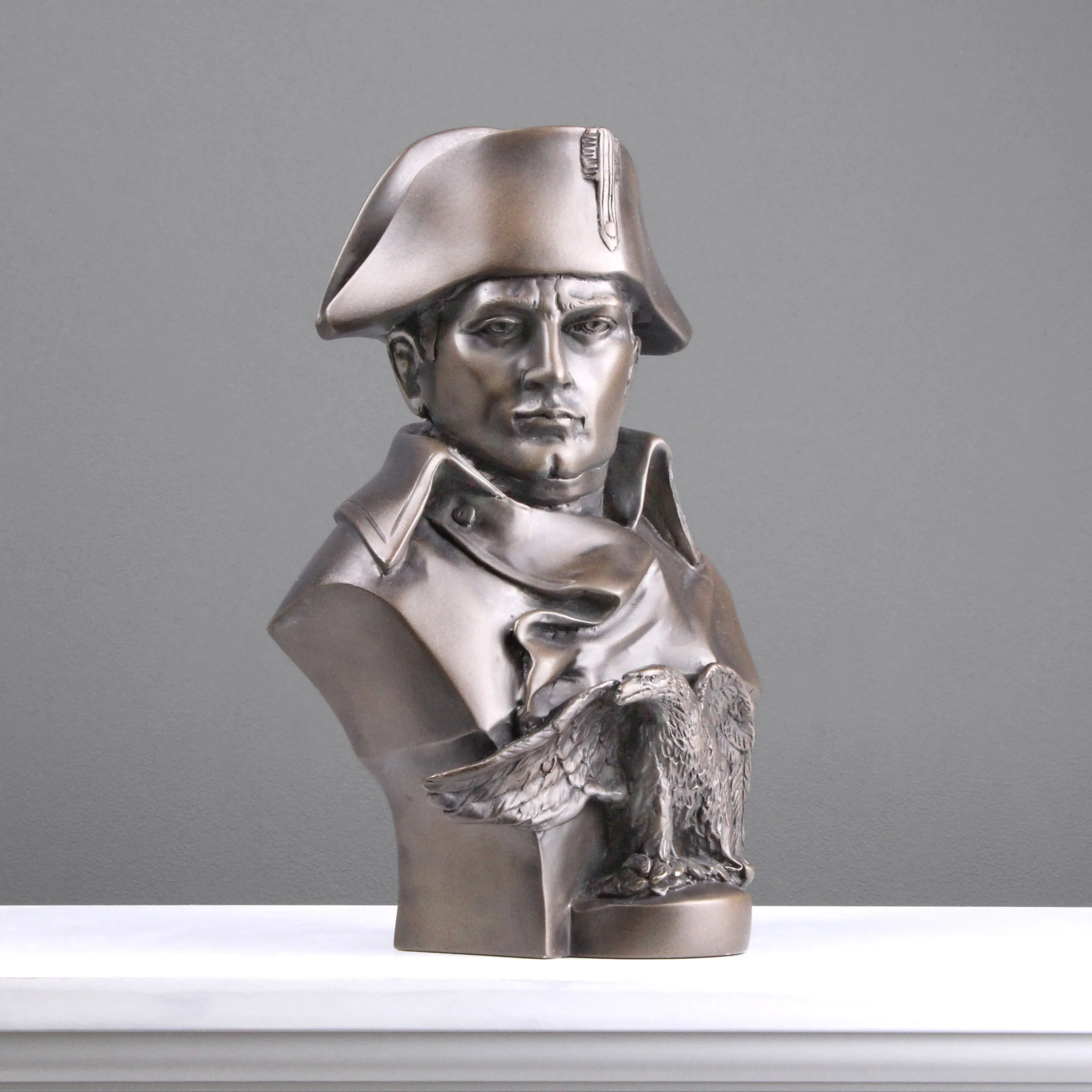 Napoleon with Eagle Bust Sculpture (Bronze)