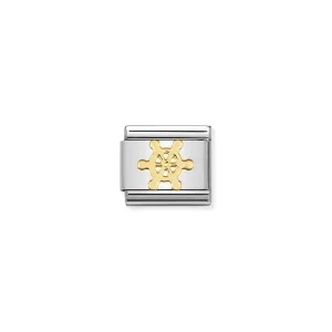 Nomination Composable Link Boat Wheel, 18K Gold