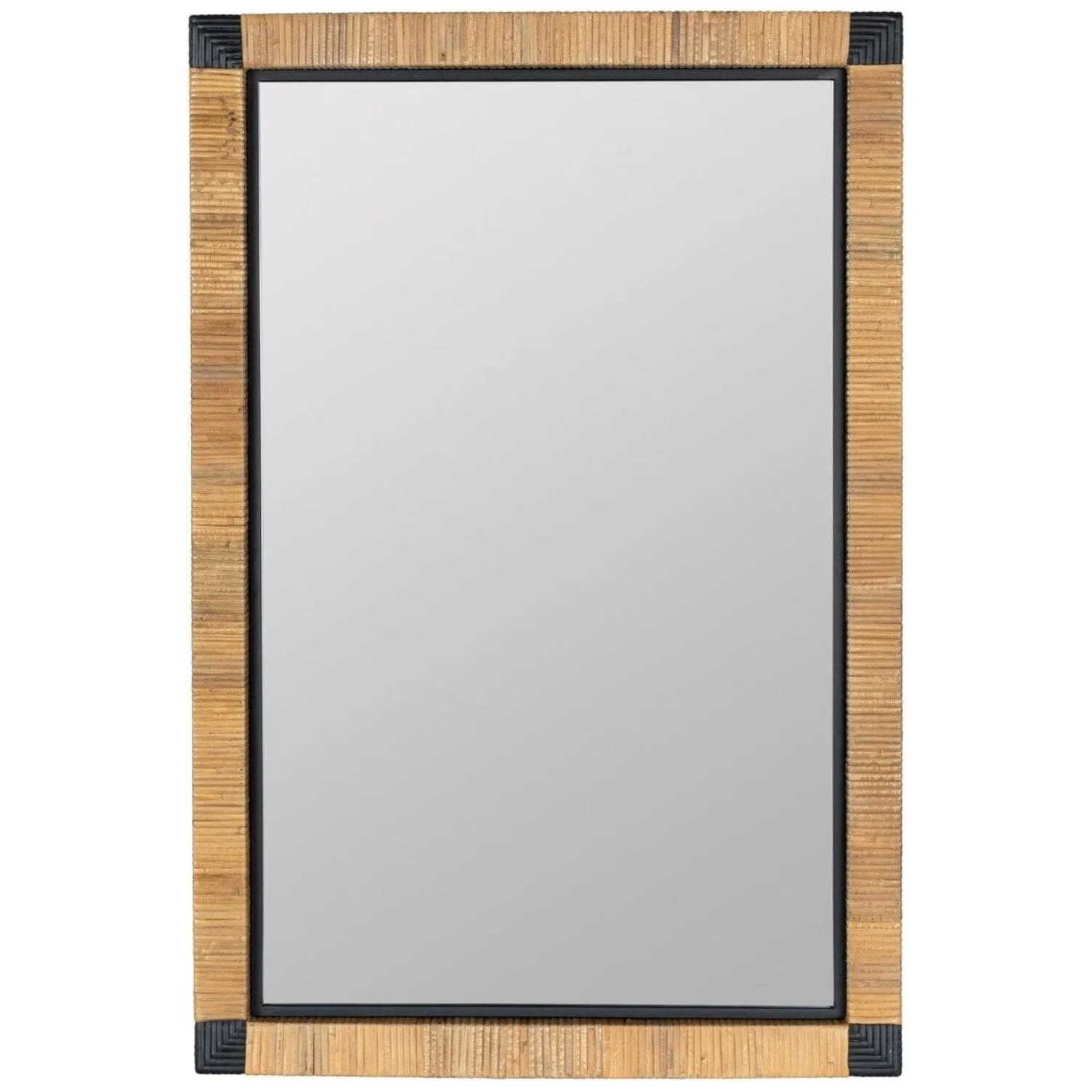 Oblivion Wisp Rattan Wall Mirror 24W x 36H