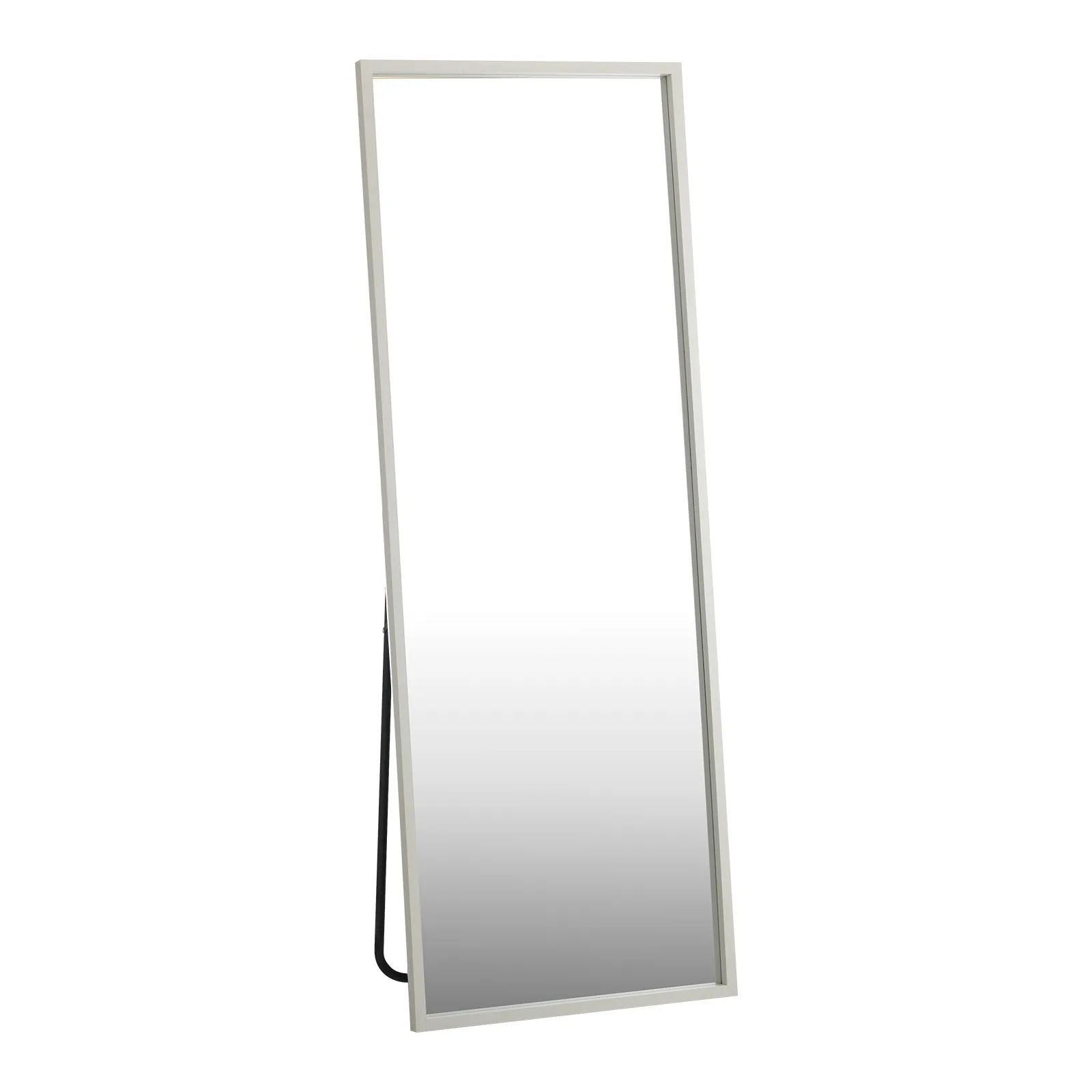 Oikiture Wooden Full Length Mirror 166x60cm Floor Mirrors Free Standing White