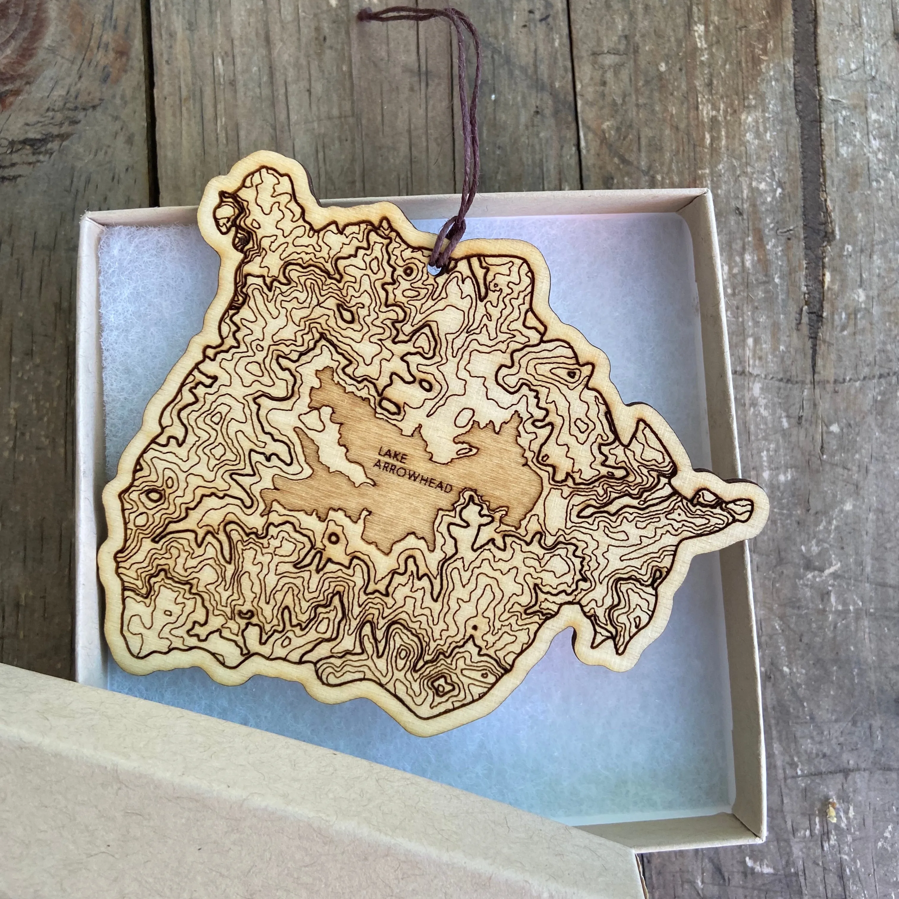 ORNAMENT: LAKE ARROWHEAD TOPOGRAPHY