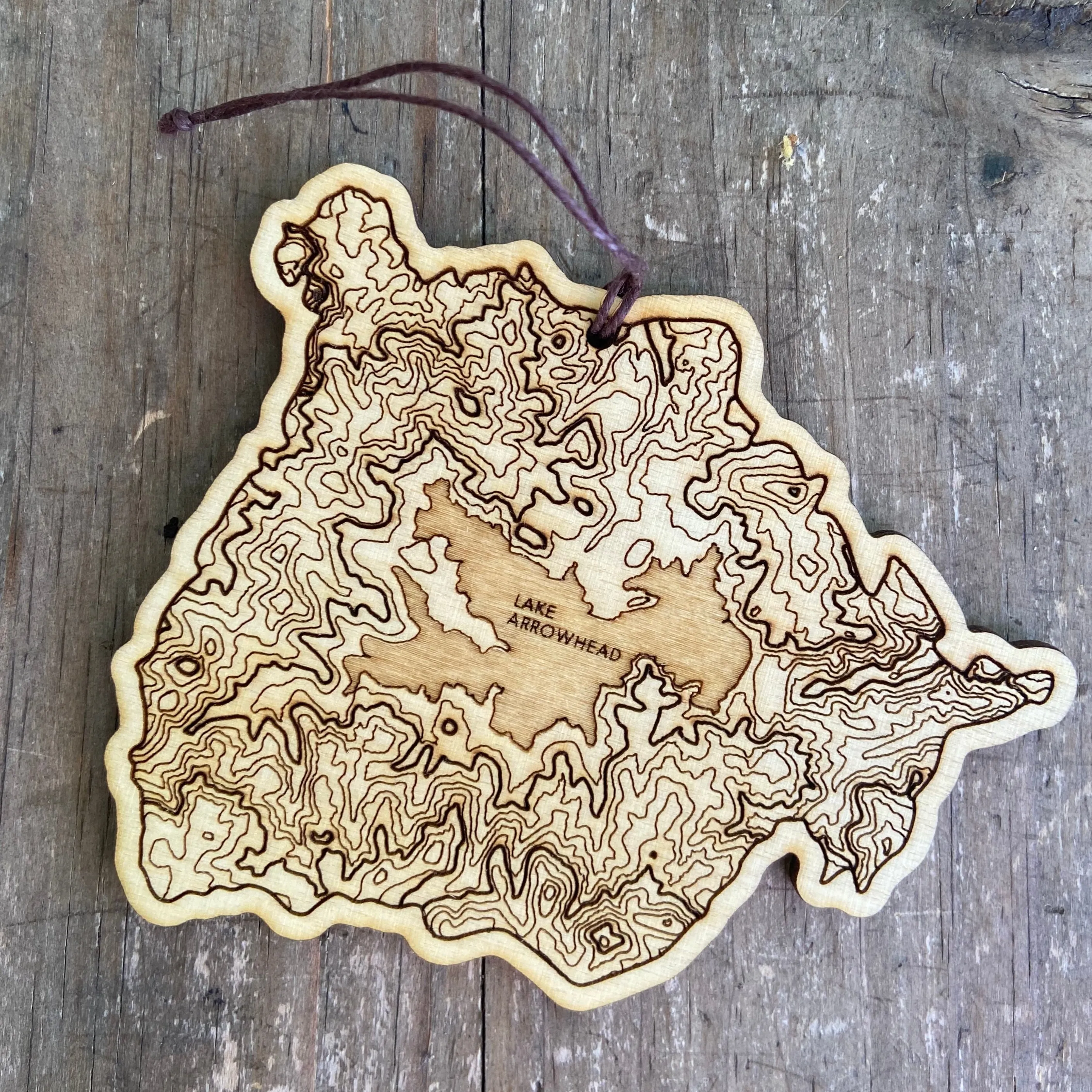 ORNAMENT: LAKE ARROWHEAD TOPOGRAPHY