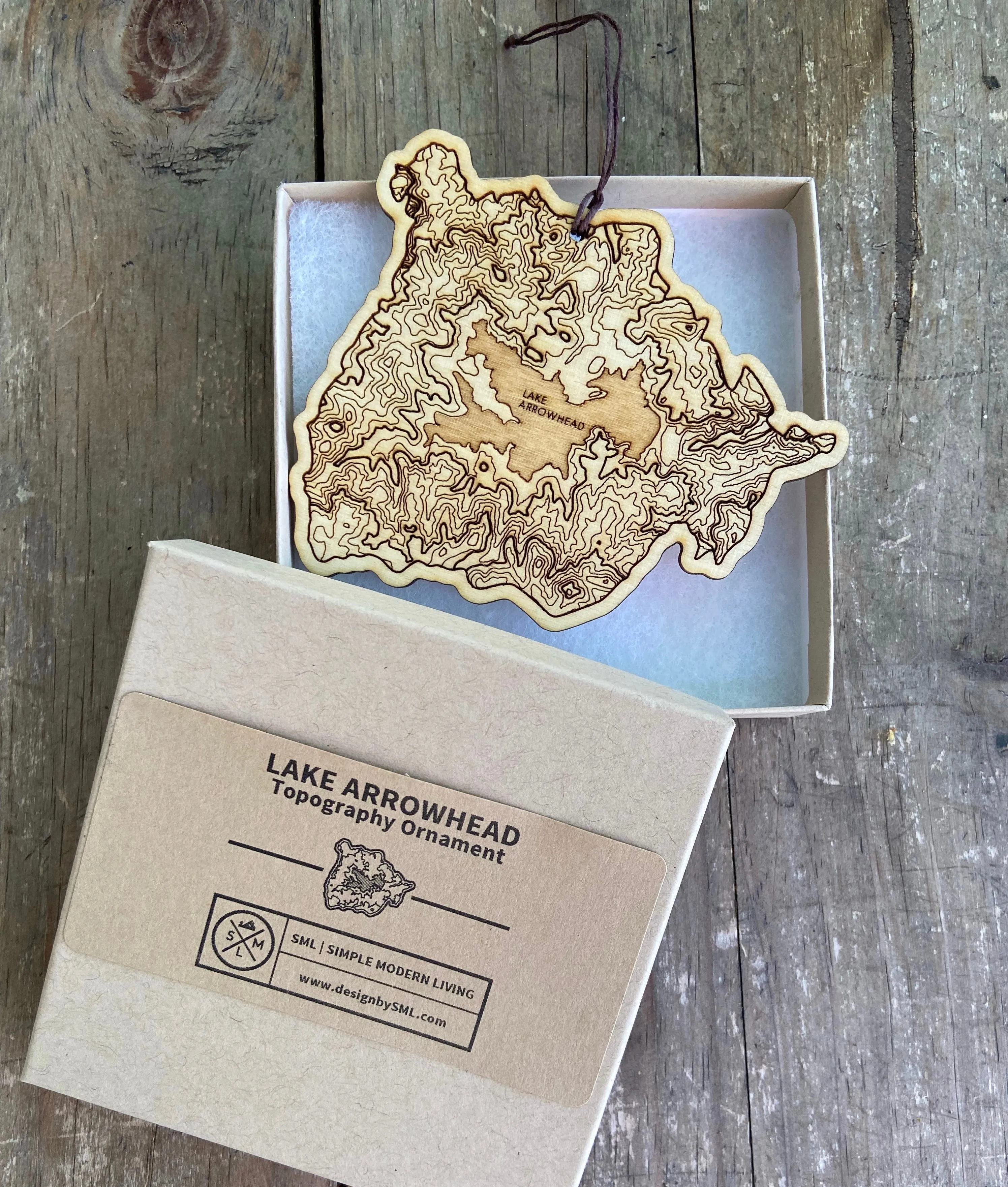 ORNAMENT: LAKE ARROWHEAD TOPOGRAPHY