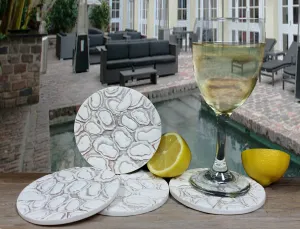 Oysters on the half shell Drink Coasters